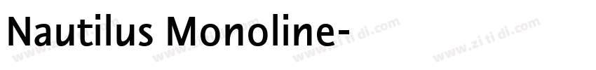 Nautilus Monoline字体转换